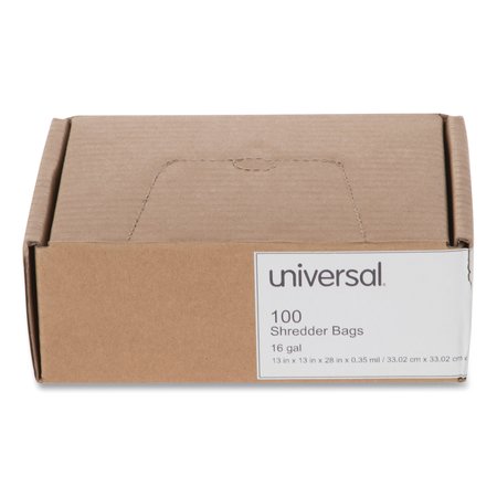 Universal High-Density Shredder Bag, 16 gal, PK100 UNV35947